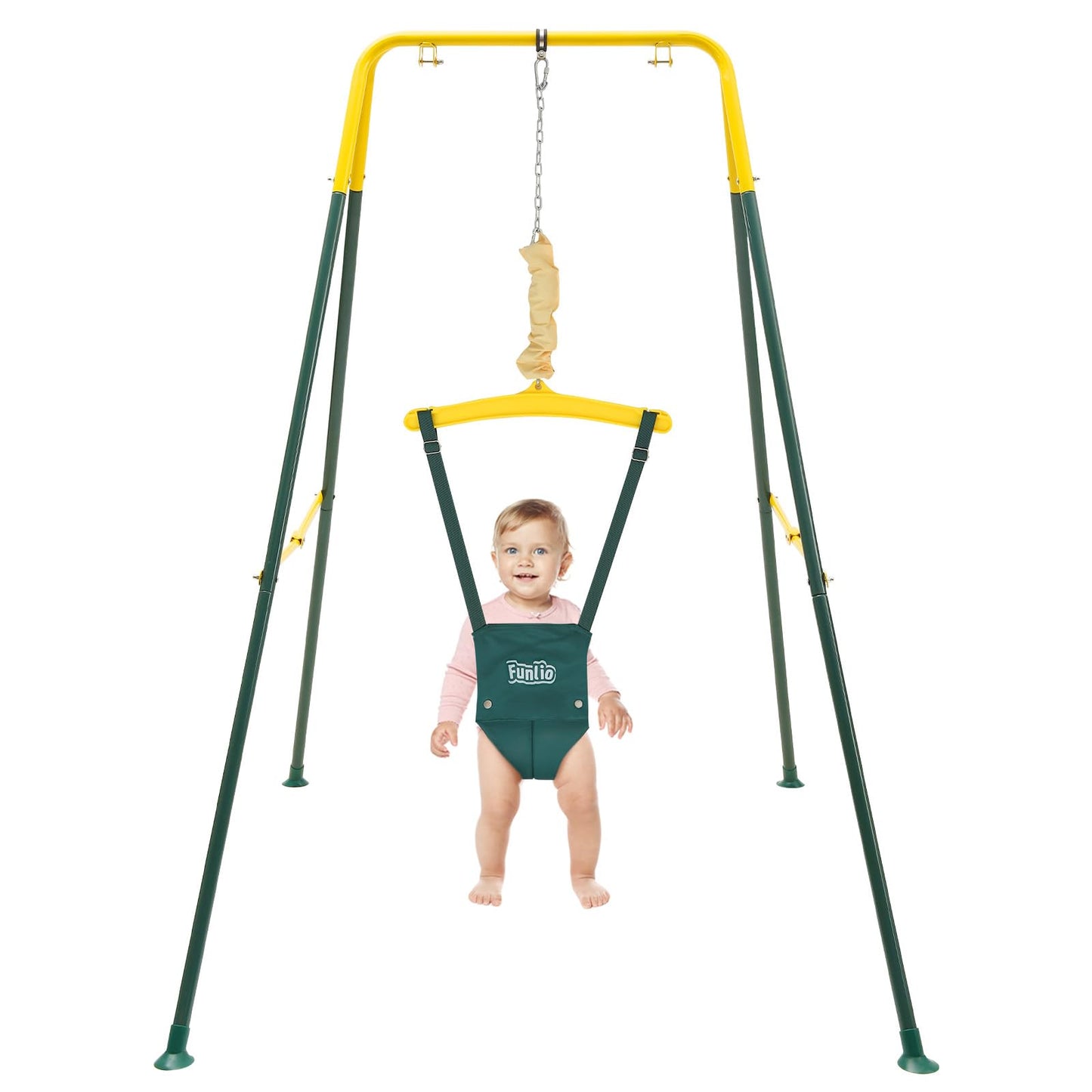 FUNLIO Baby Jumper with Stand for 6-24 Months