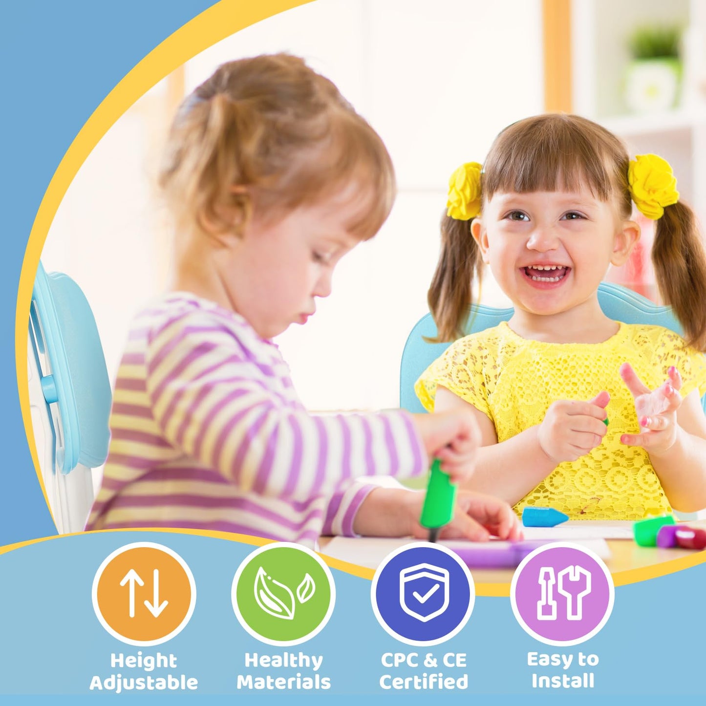 FUNLIO Adjustable Kids Chair (2pcs)