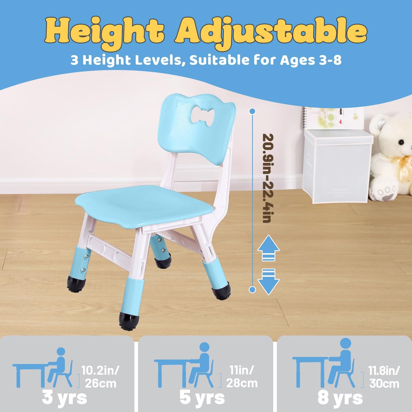 FUNLIO Adjustable Kids Chair (2pcs)