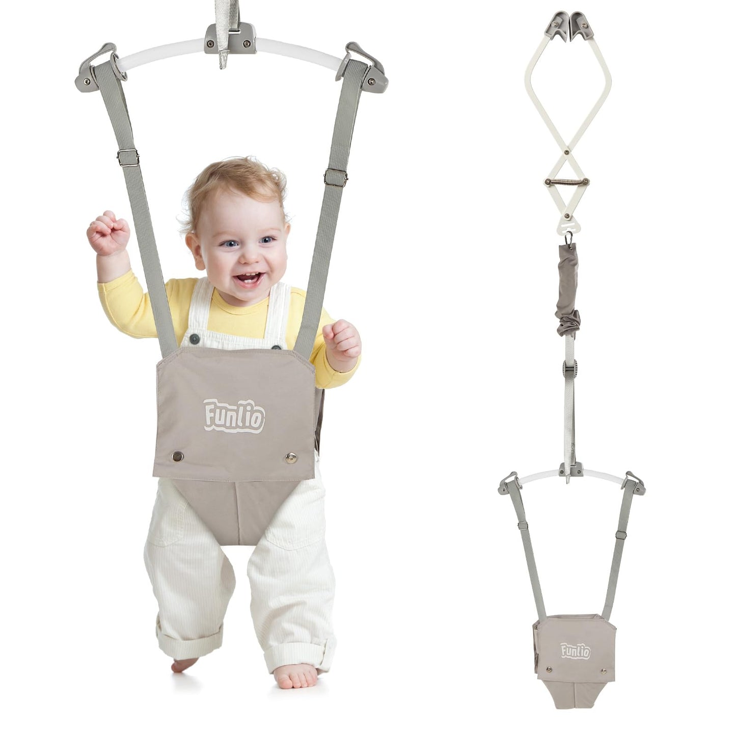 FUNLIO Baby Door Jumper per bambini dai 6 ai 24 mesi (con morsetto per porta)
