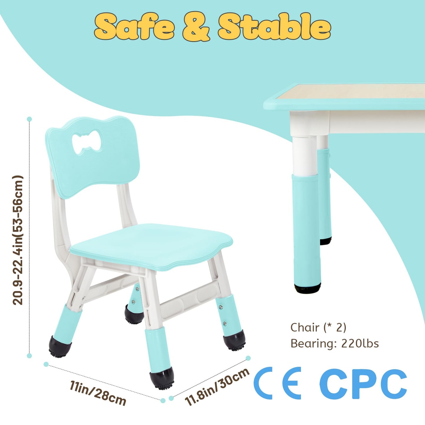 FUNLIO Adjustable Kids Chair (2pcs)