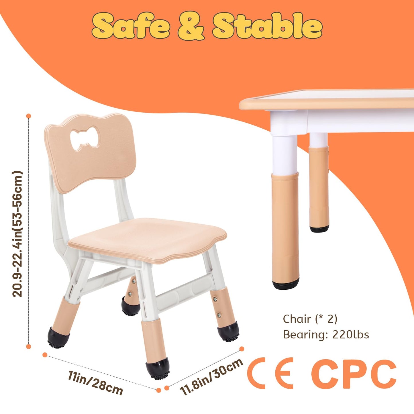 FUNLIO Adjustable Kids Chair (2pcs)