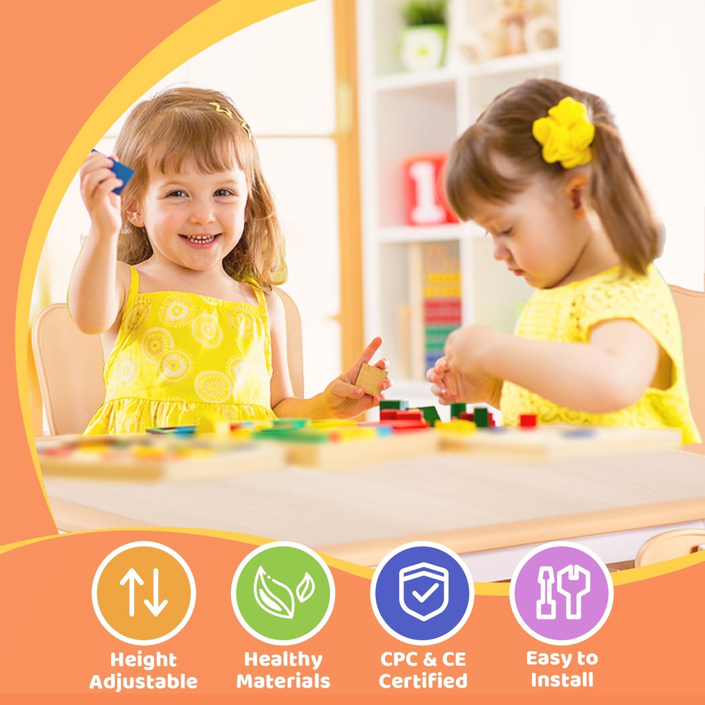 FUNLIO Adjustable Kids Chair (2pcs)