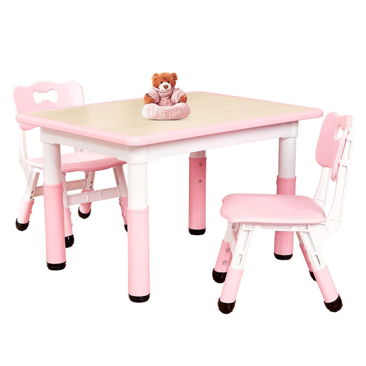 FUNLIO Kids Table and 2 Chairs Set for Ages 3-8