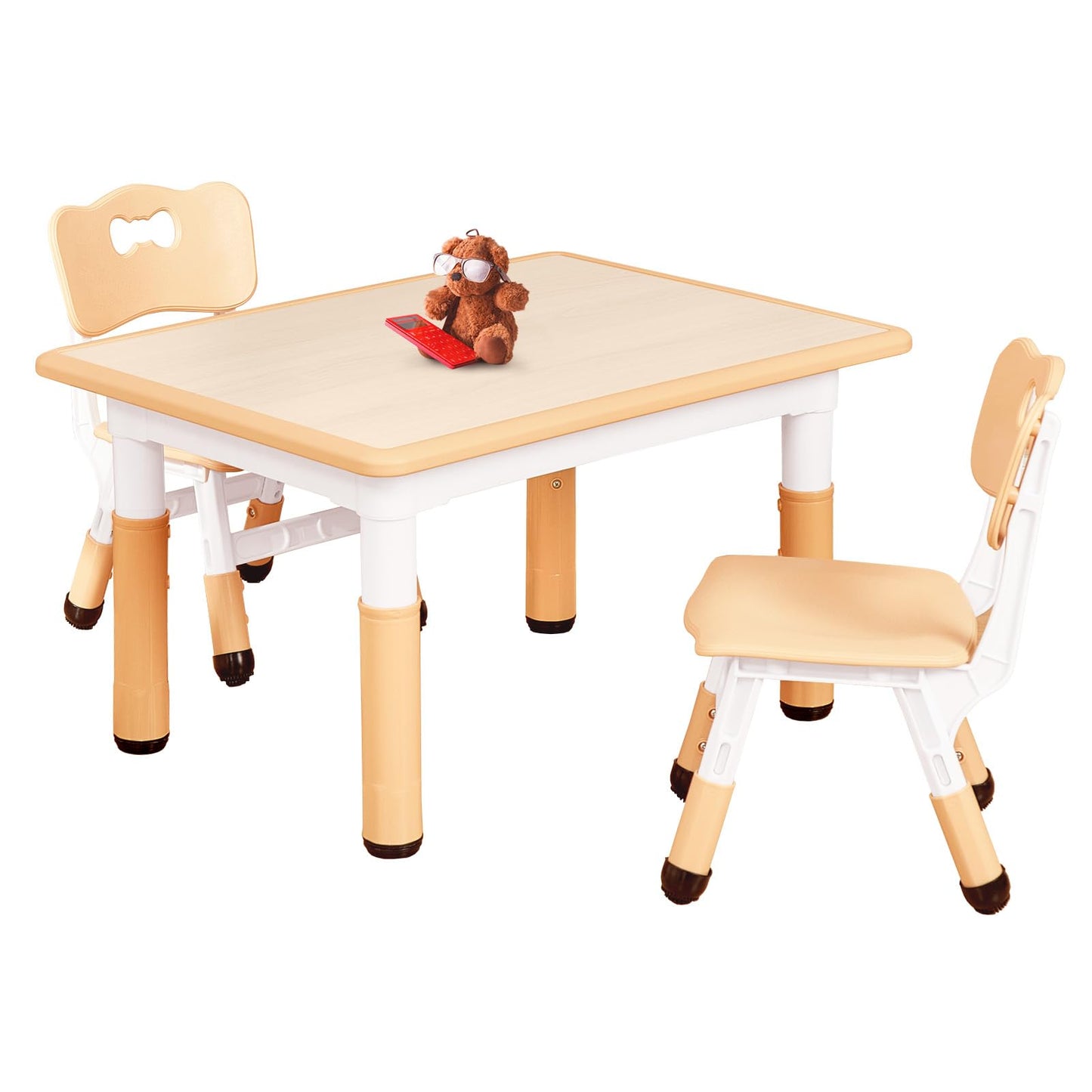 FUNLIO Kids Table and 2 Chairs Set for Ages 3-8