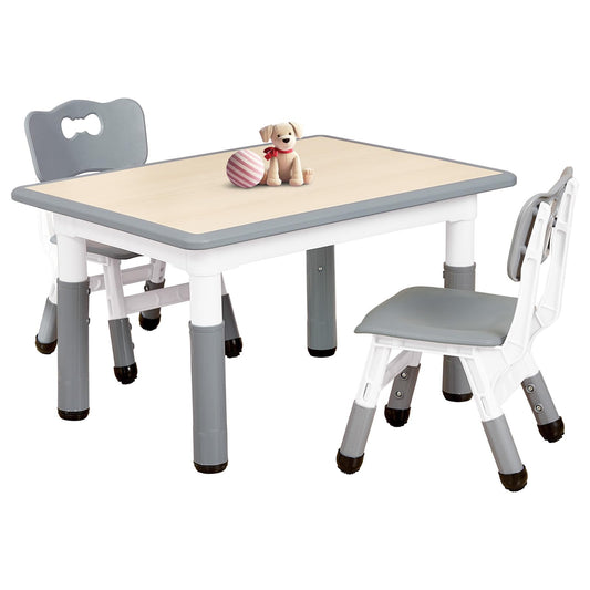 FUNLIO Kids Table and 2 Chairs Set for Ages 3-8