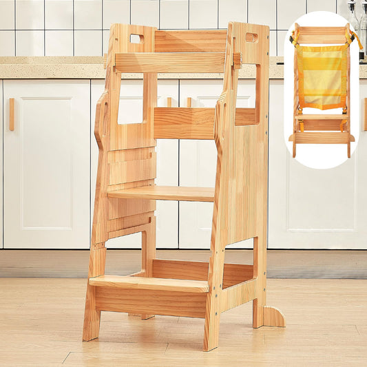 FUNLIO Toddler Tower with Safety Net