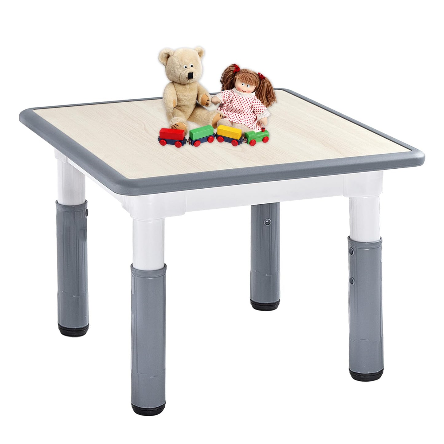 FUNLIO Adjustable Kids Table, 3 Level Height Adjustable