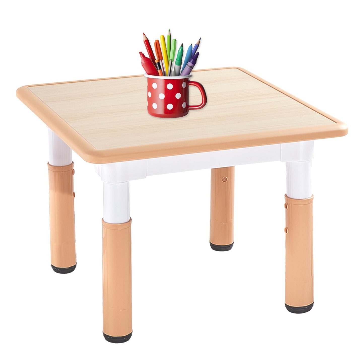 FUNLIO Adjustable Kids Table, 3 Level Height Adjustable